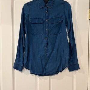 Women’s Blue Super Soft Denim Shirt 100% Cotton